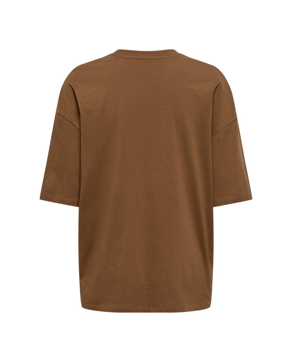 Camiseta 100% algodón de mujer de manga corta - jdy - Topo Topo-4
