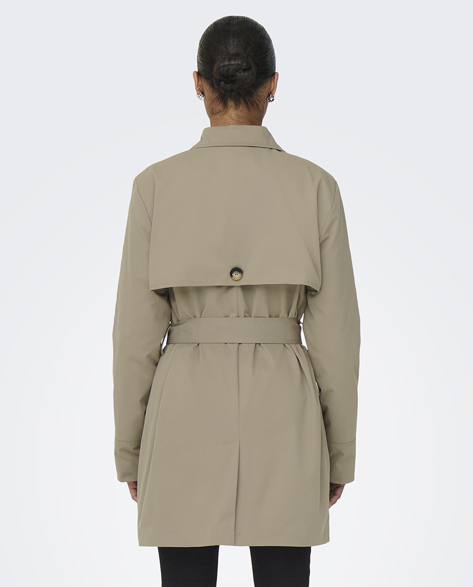 Gabardine com Cinto Bege-2