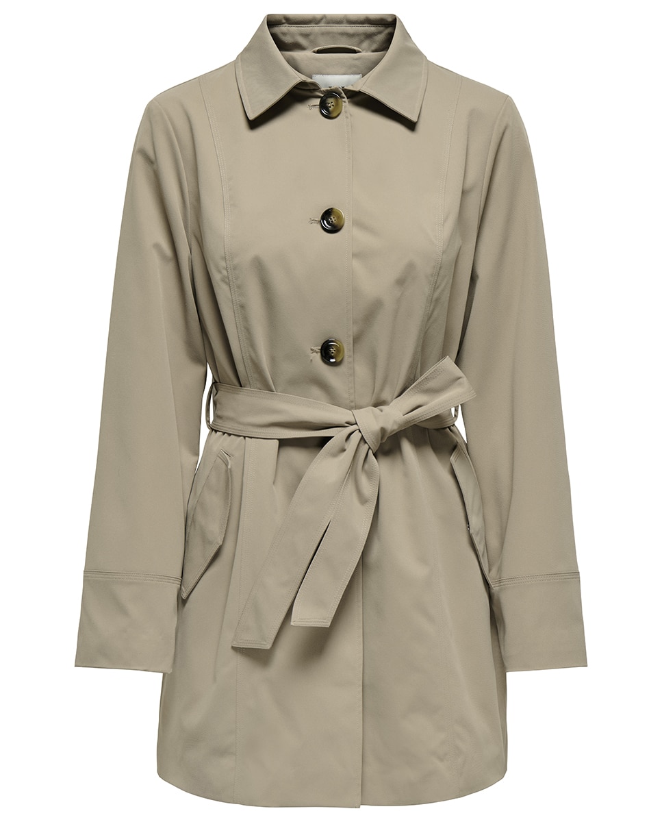 Gabardine com Cinto Bege-5