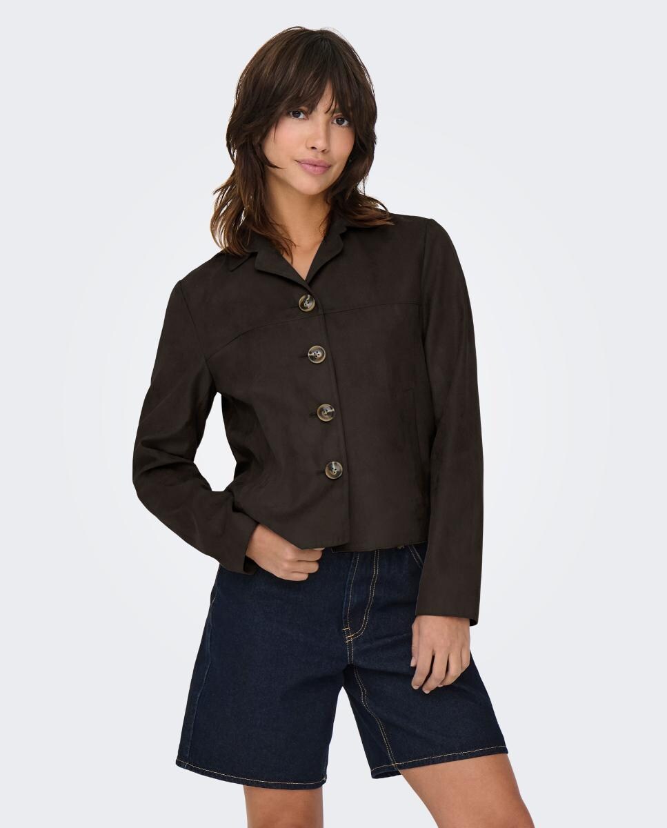 Chaqueta de mujer de ante y manga larga · jdy · El Corte Inglés