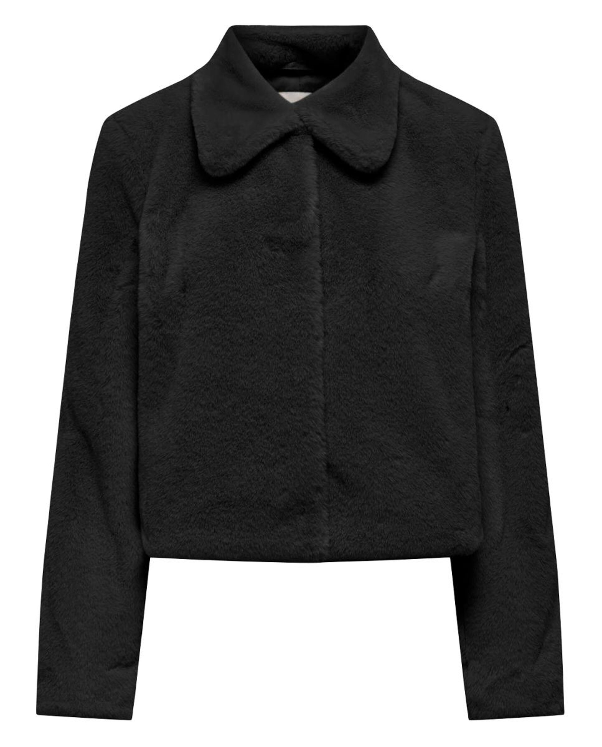 Chaqueta de mujer con cuello camisero - jdy - Negro Negro-6