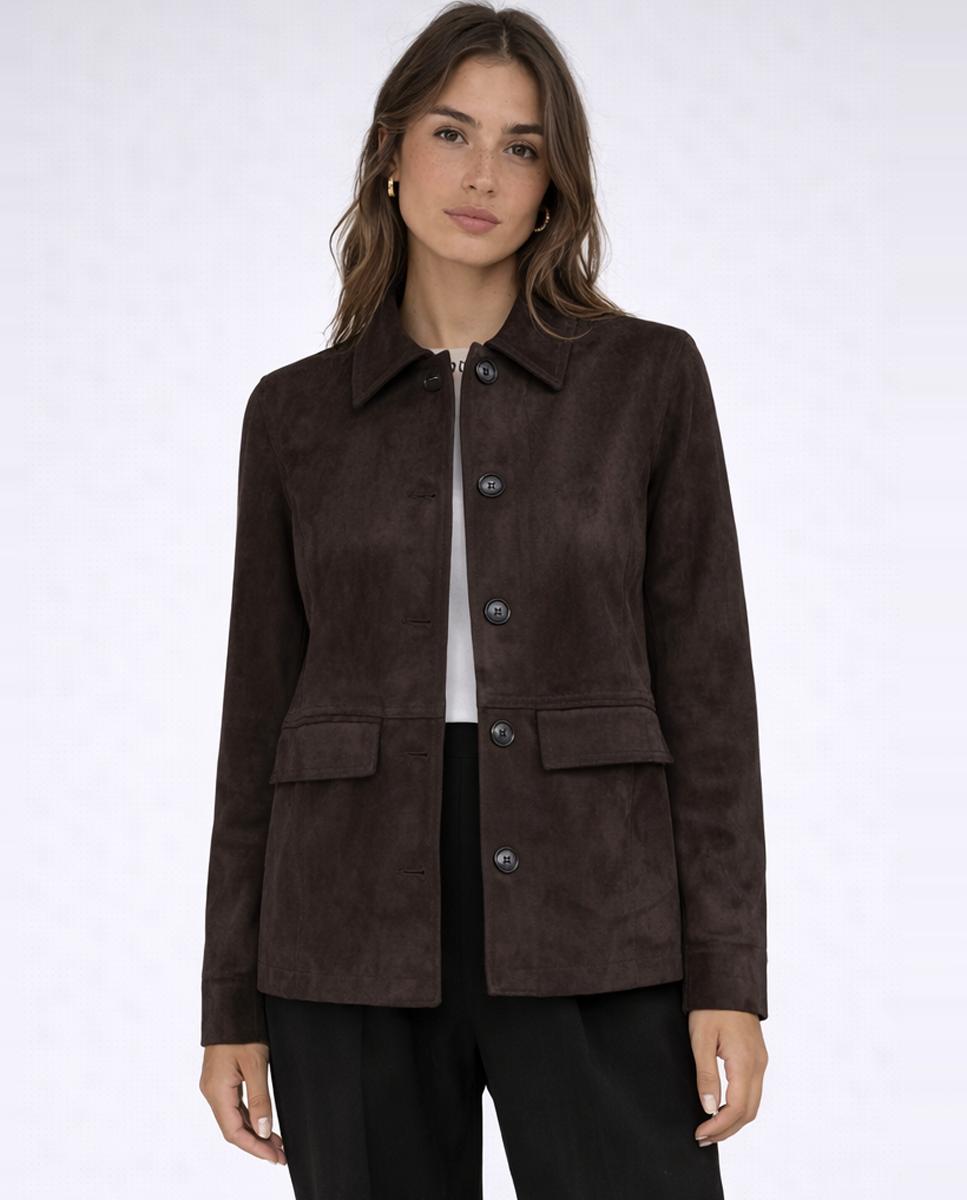 jdy - Chaqueta de mujer efecto ante.