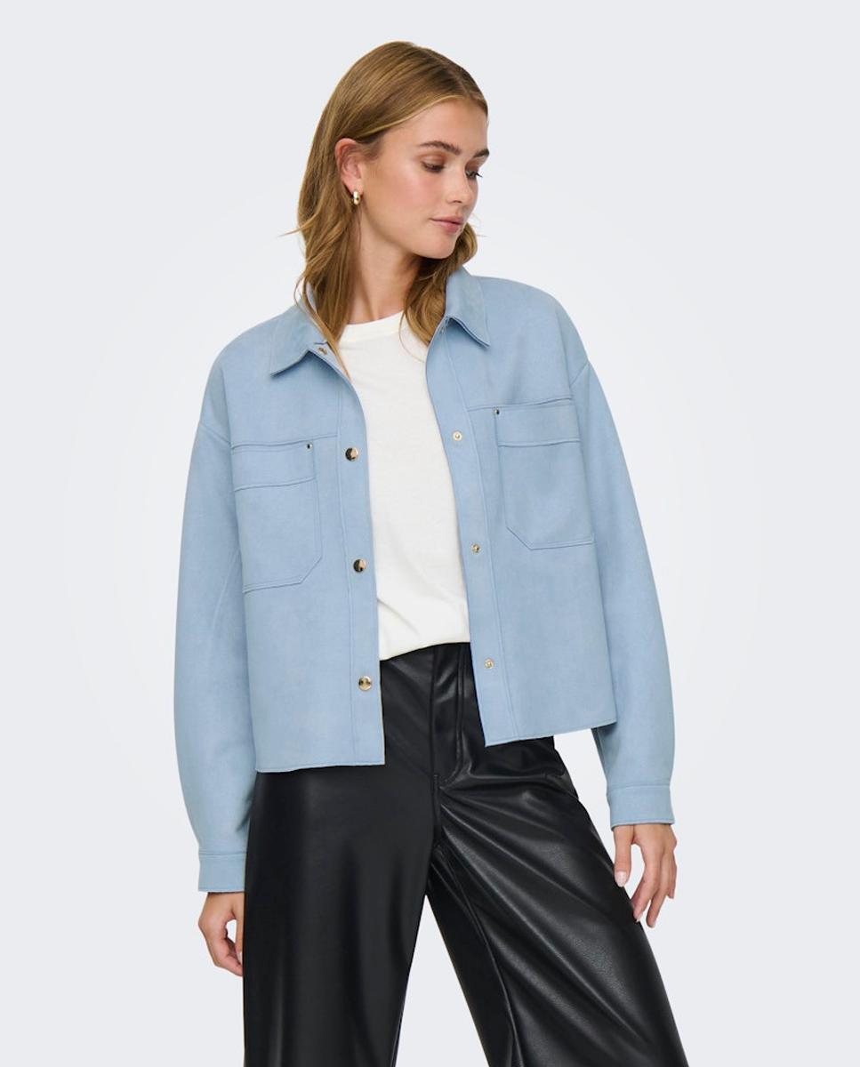 jdy - Chaqueta de mujer antelina.