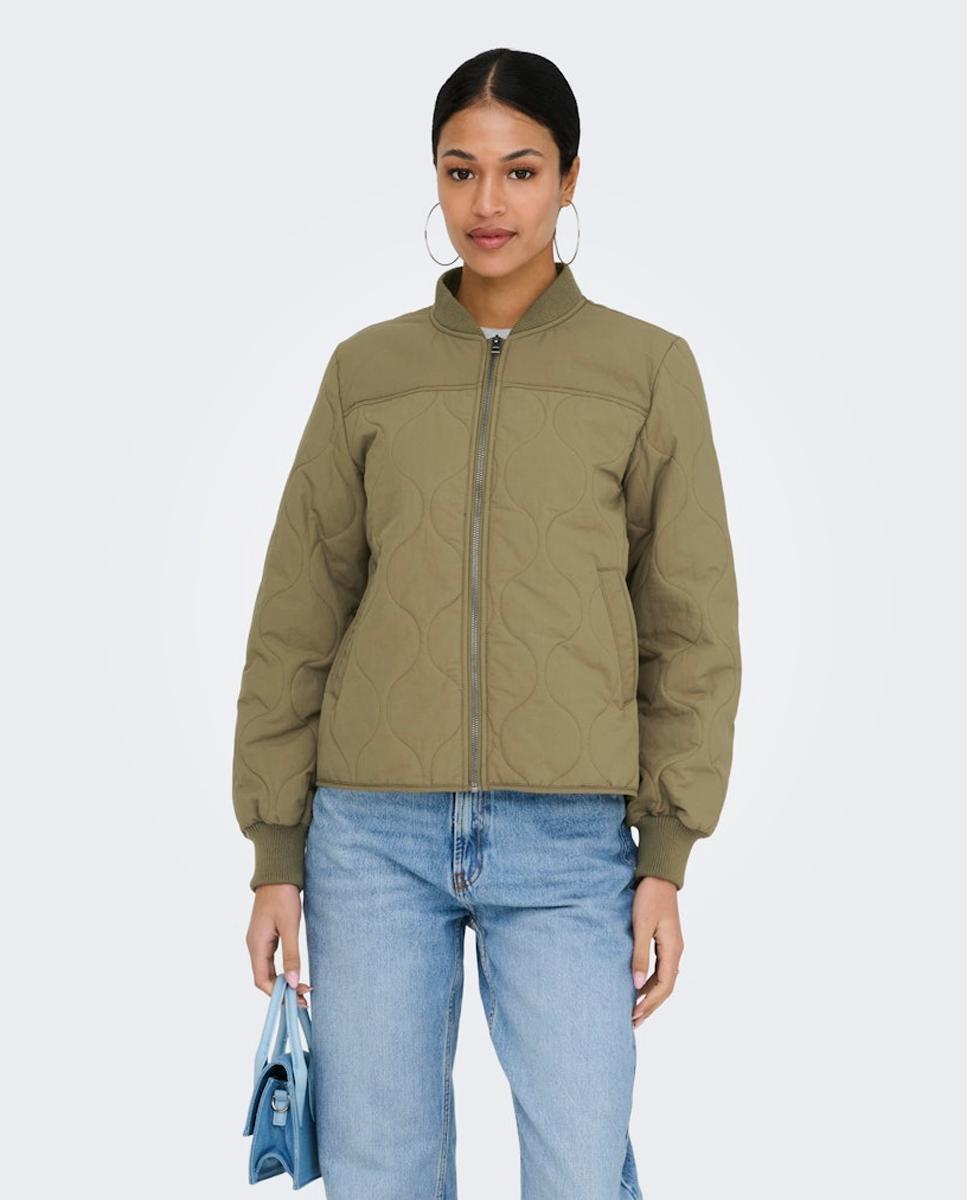 jdy - Chaqueta de mujer acolchada tipo bomber.