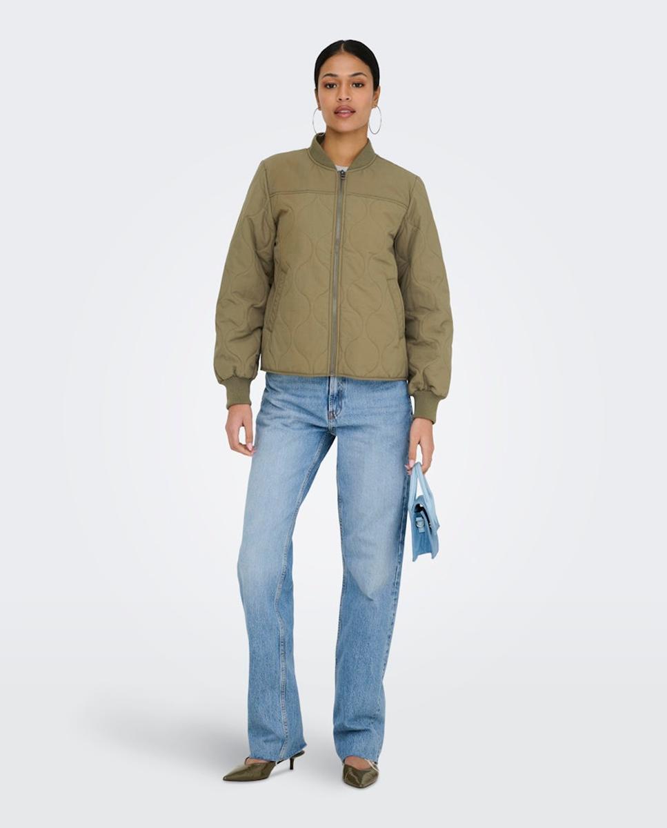 Chaqueta de mujer acolchada tipo bomber - jdy - Verde Verde-4