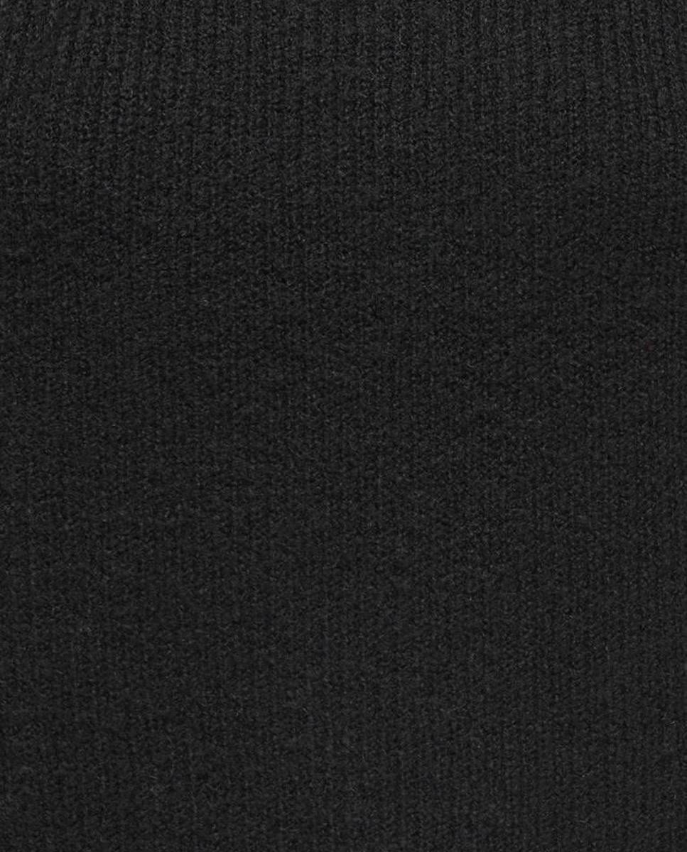 Camisola de malha com manga curta e decote redondo Preto-6