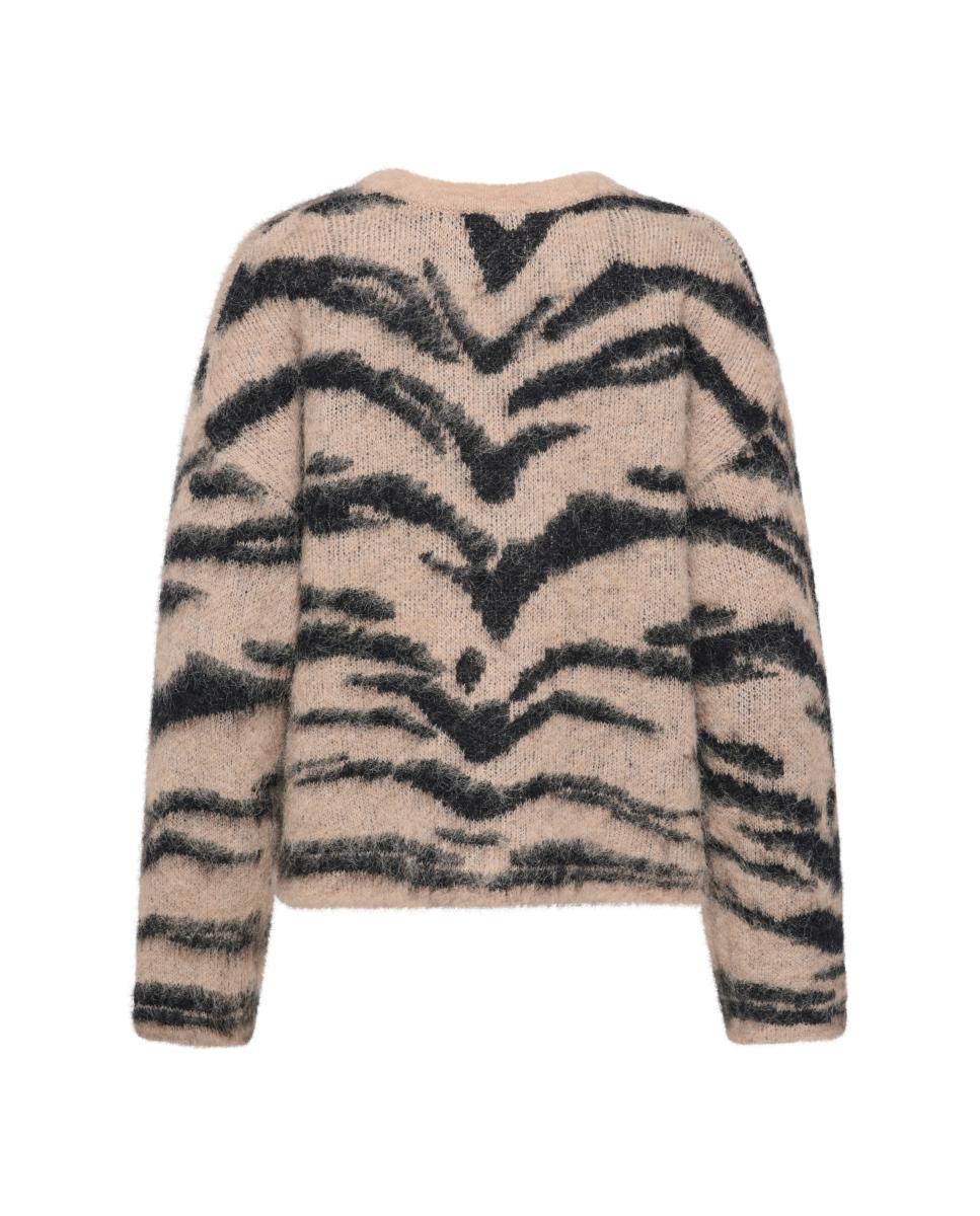Imagen 4 de Jersey de mujer con cuello redondo y manga larga - jdy - Natural Natural