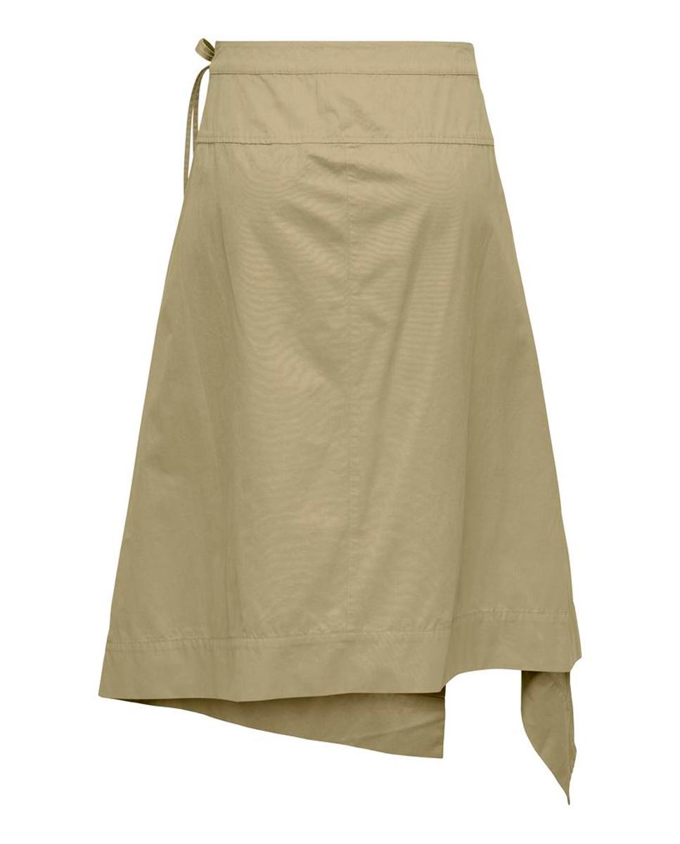 Saia Assimétrica com Fecho de Laço Verde-claro-7