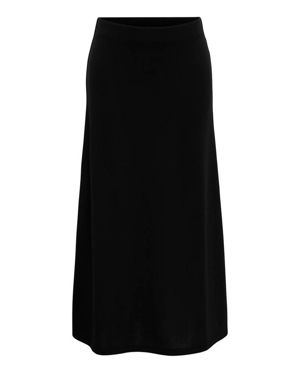 Falda midi con cintura elástica - jdy - Negro Negro-4