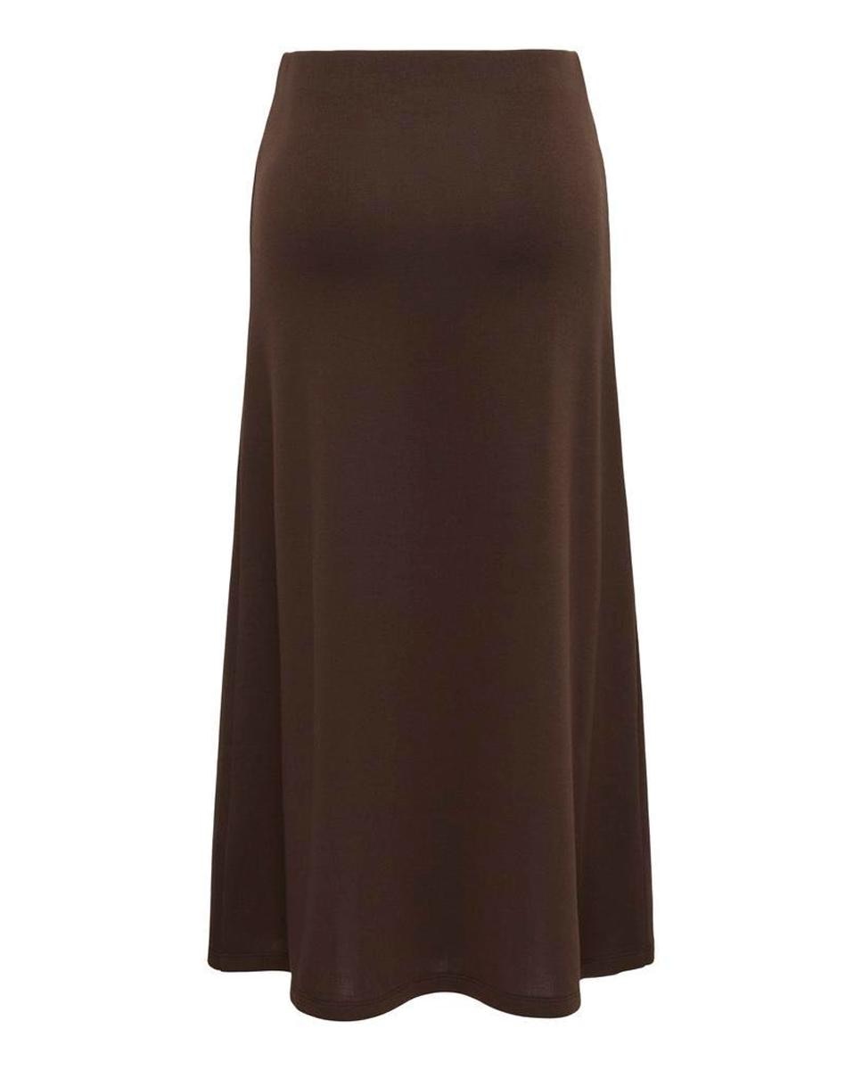 Falda midi con cintura elástica - jdy - Marrón oscuro Marrón oscuro-2