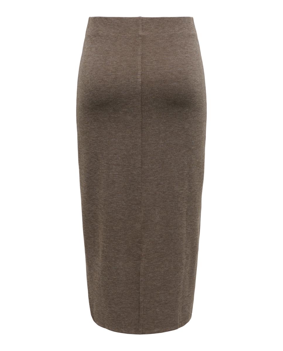 Falda larga con cintura elástica - jdy - Marrón oscuro Marrón oscuro-8
