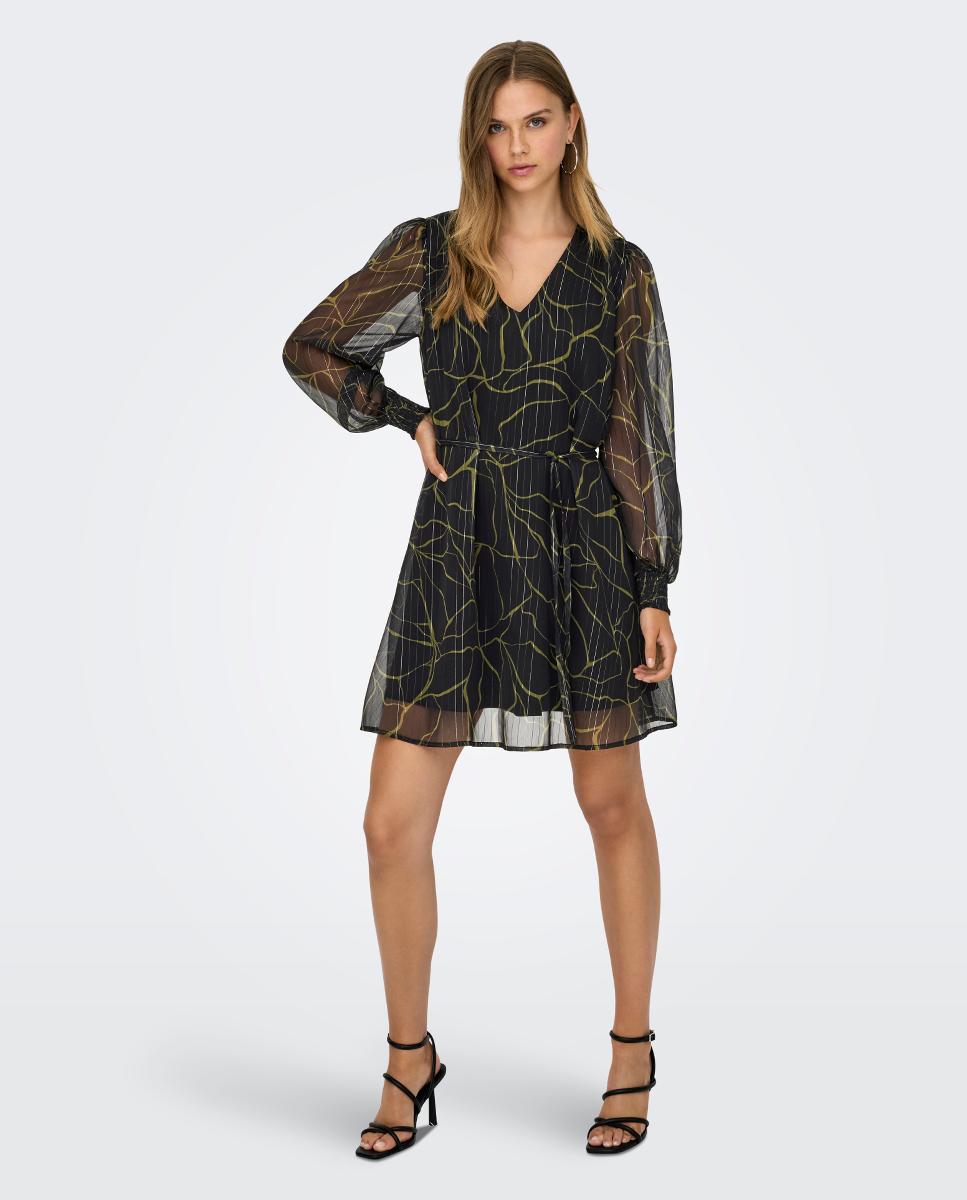 Vestido de mujer de mangas largas - jdy - Negro Negro-1