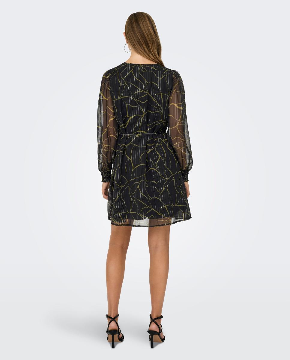Vestido de mujer de mangas largas - jdy - Negro Negro-5