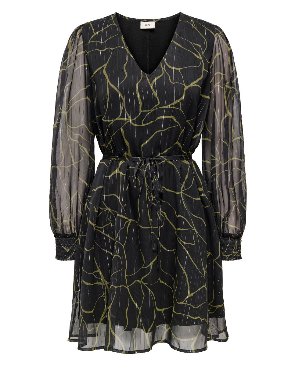 Vestido de mujer de mangas largas - jdy - Negro Negro-6