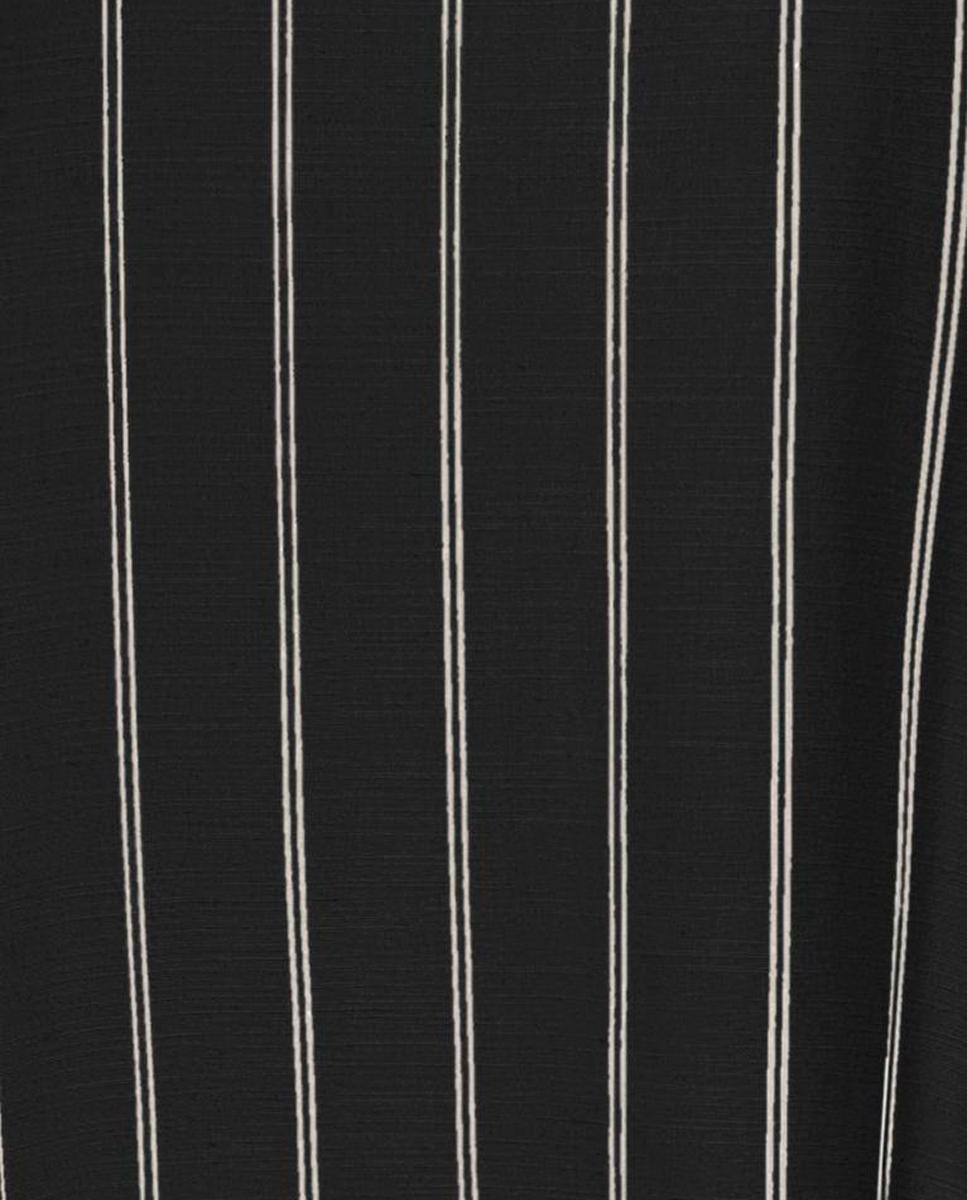 Vestido Comprido de Linho sem Mangas Preto-3