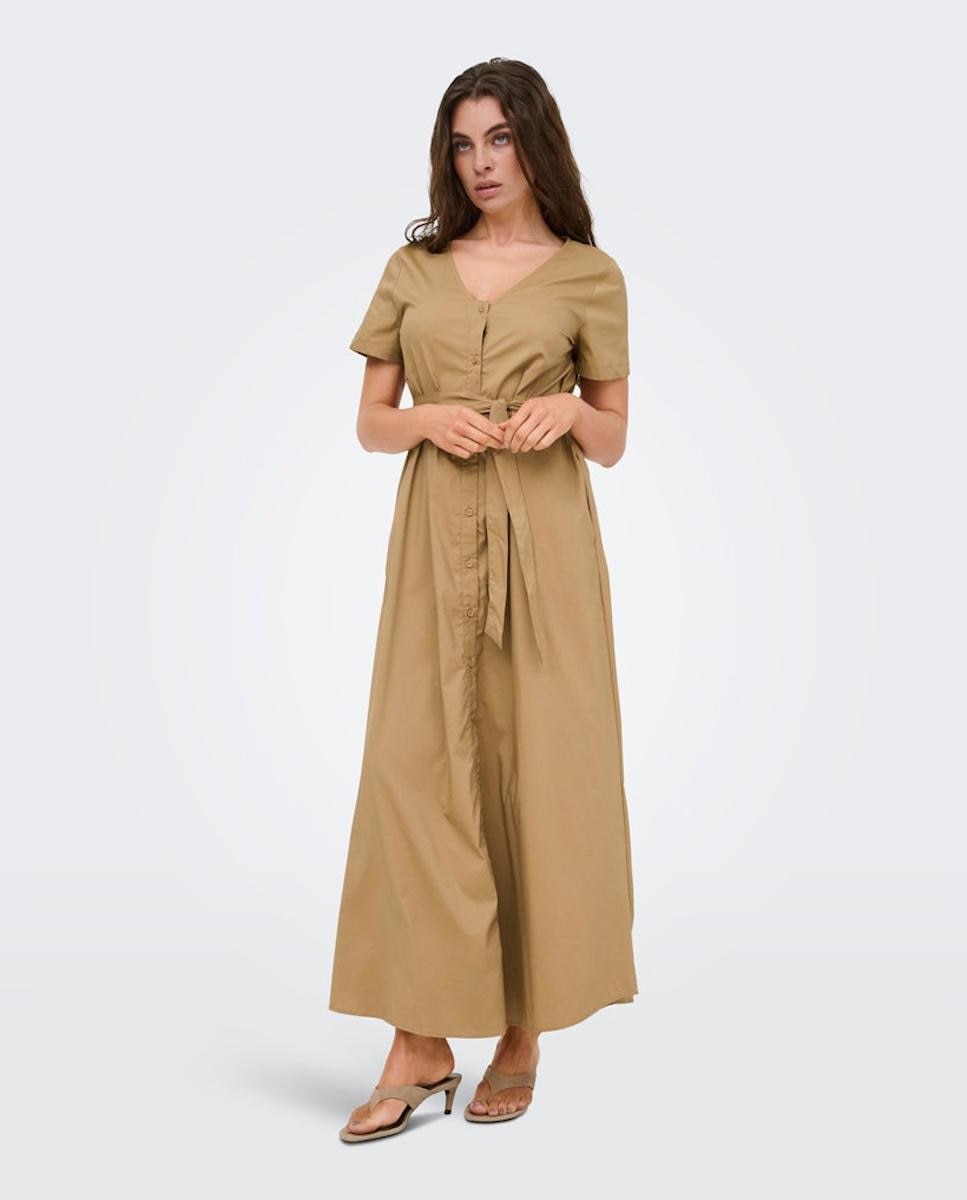 Imagem 0 de Vestido comprido com fecho de botões