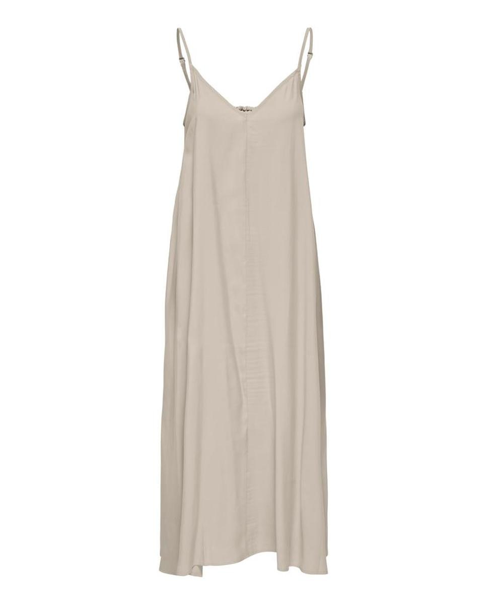 Imagem 0 de Vestido Midi de Alças com Decote em Bico