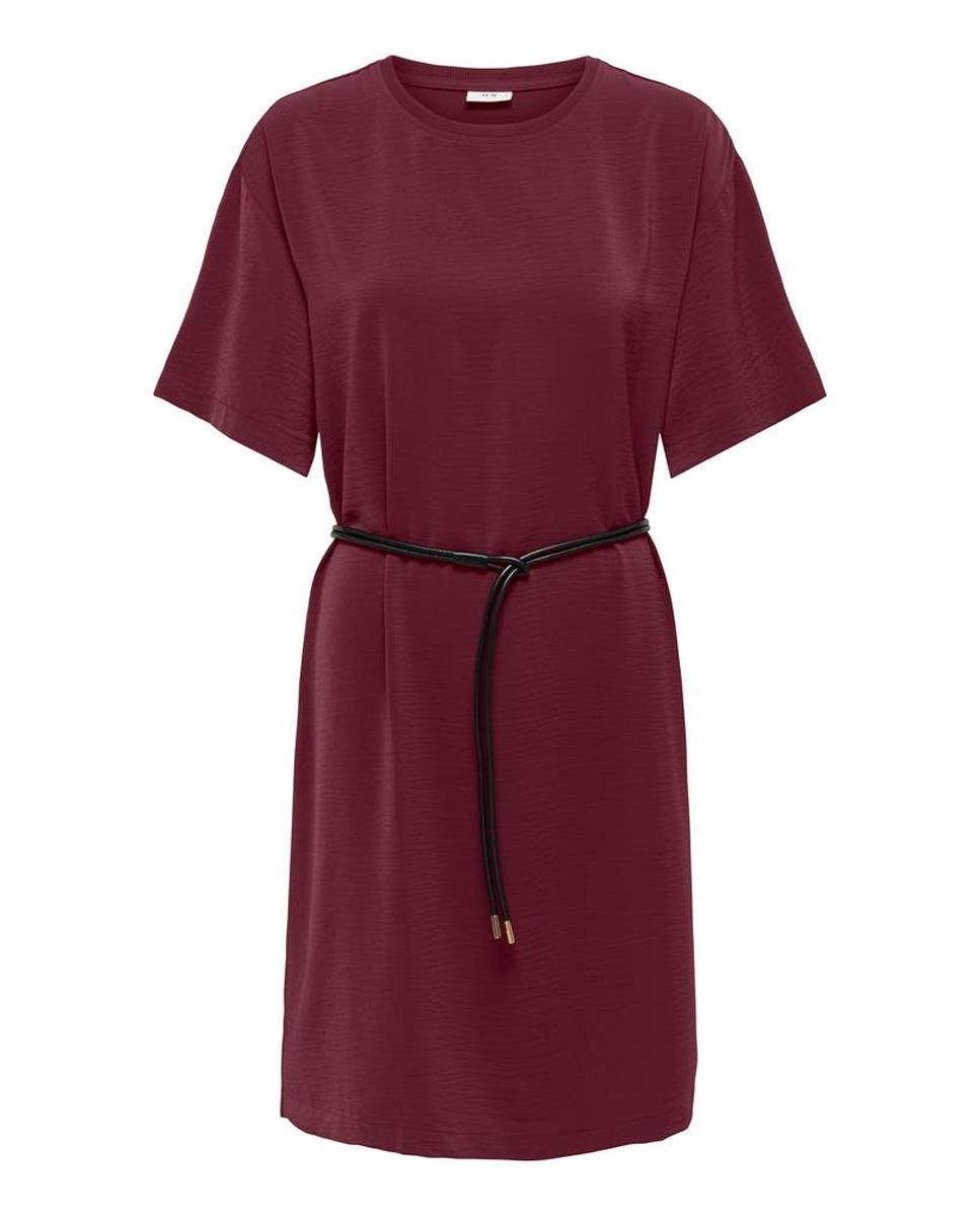Imagem 0 de Vestido Curto de Manga 3/4 com Decote em Bico