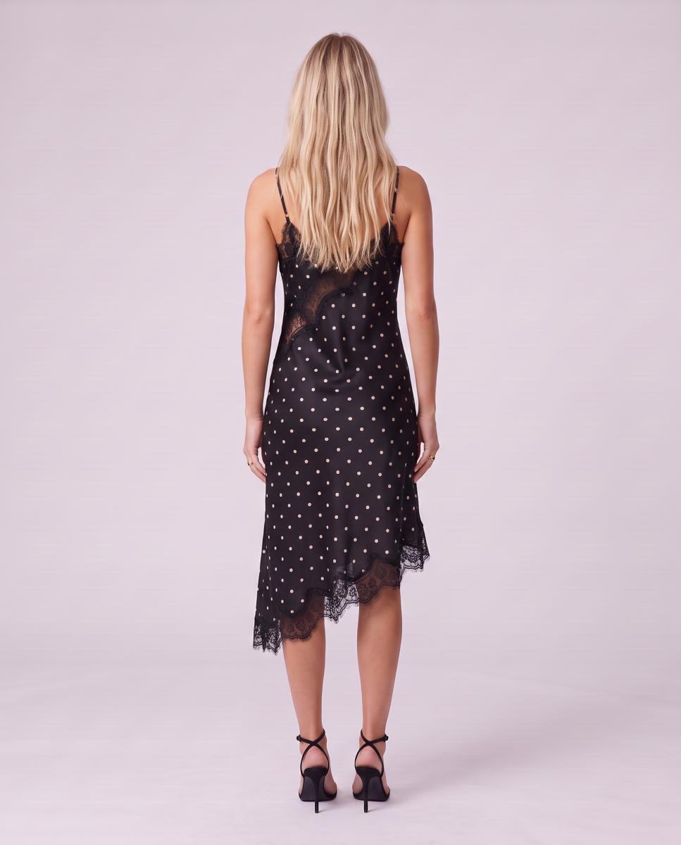 Vestido de alças com decote em bico Branco-3
