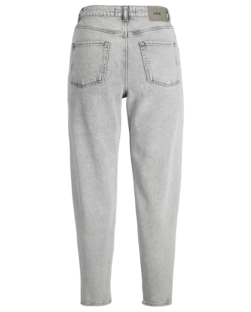 Jeans Mom Fit Lisbon com Cintura Subida Cinzento-6