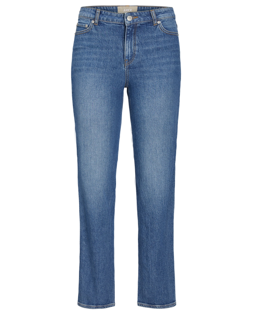 Jeans Straight Cropped Azul-6