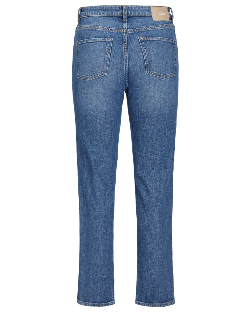Jeans Straight Cropped Azul-7