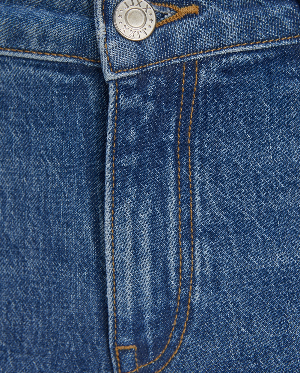 Jeans Straight Cropped Azul-9