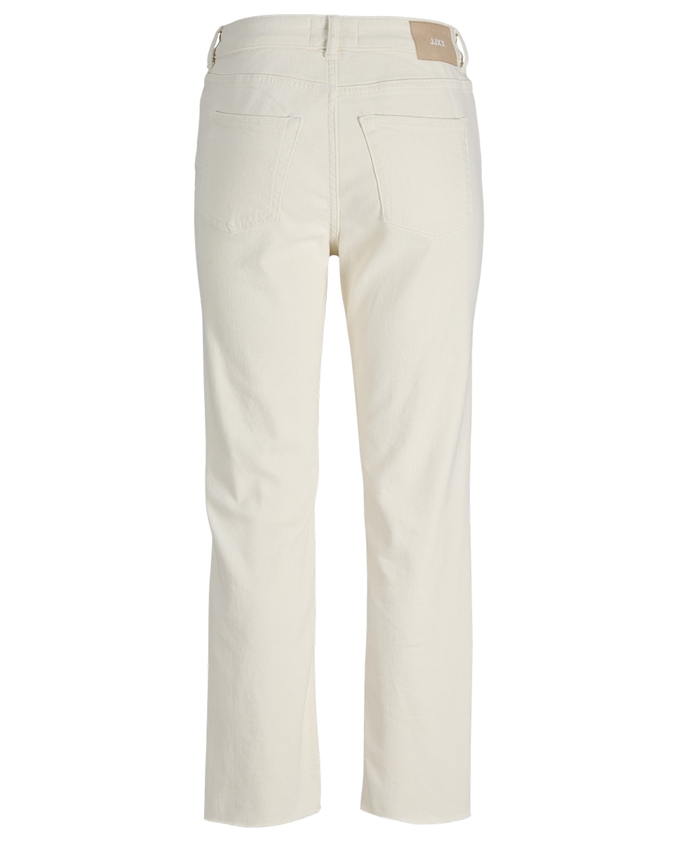 Jeans de Cintura Média Branco-6