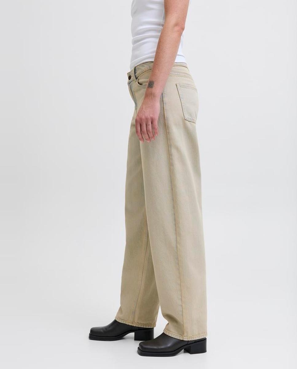 Jeans Fuji Barrel Fit de Cintura Média Azul-claro-3