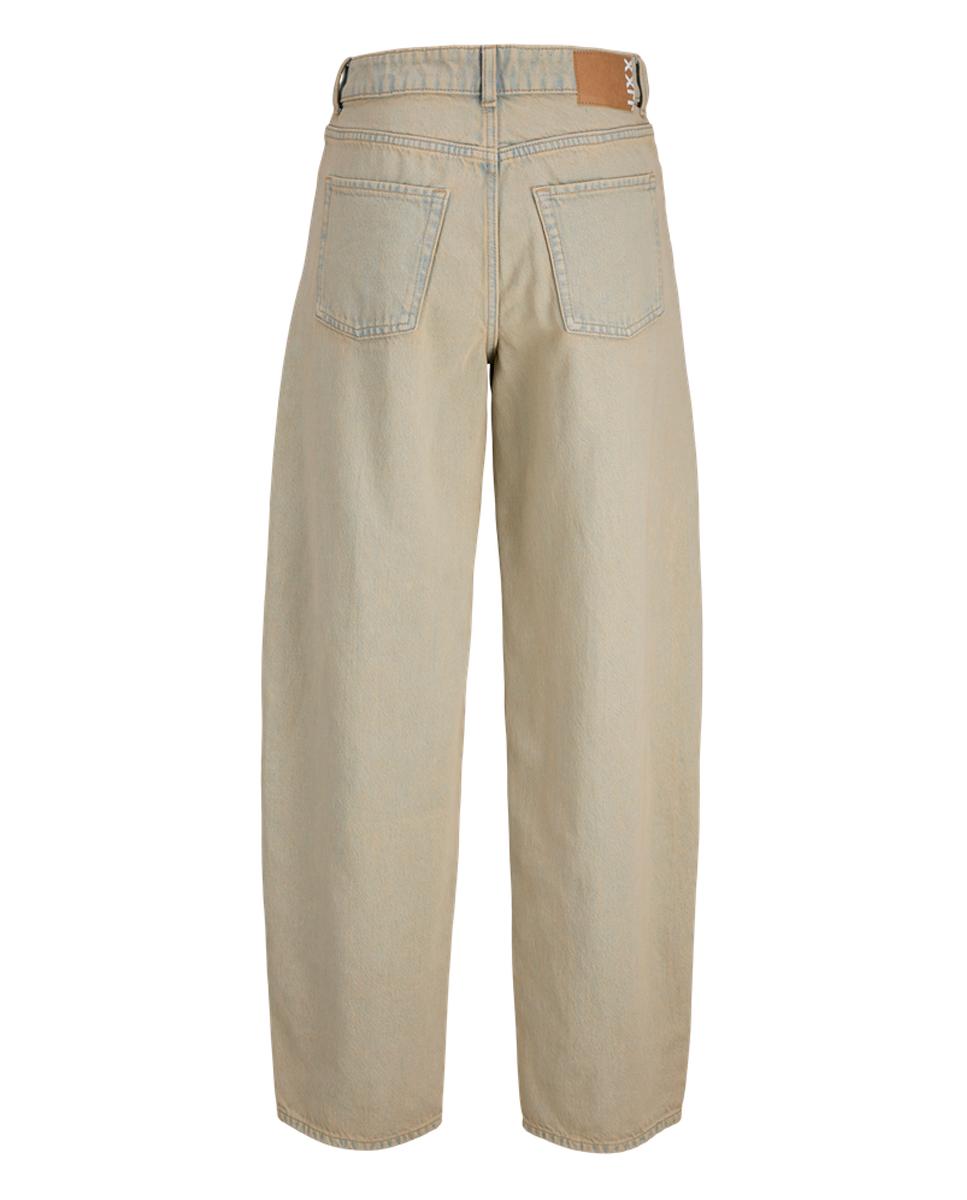 Jeans Fuji Barrel Fit de Cintura Média Azul-claro-6