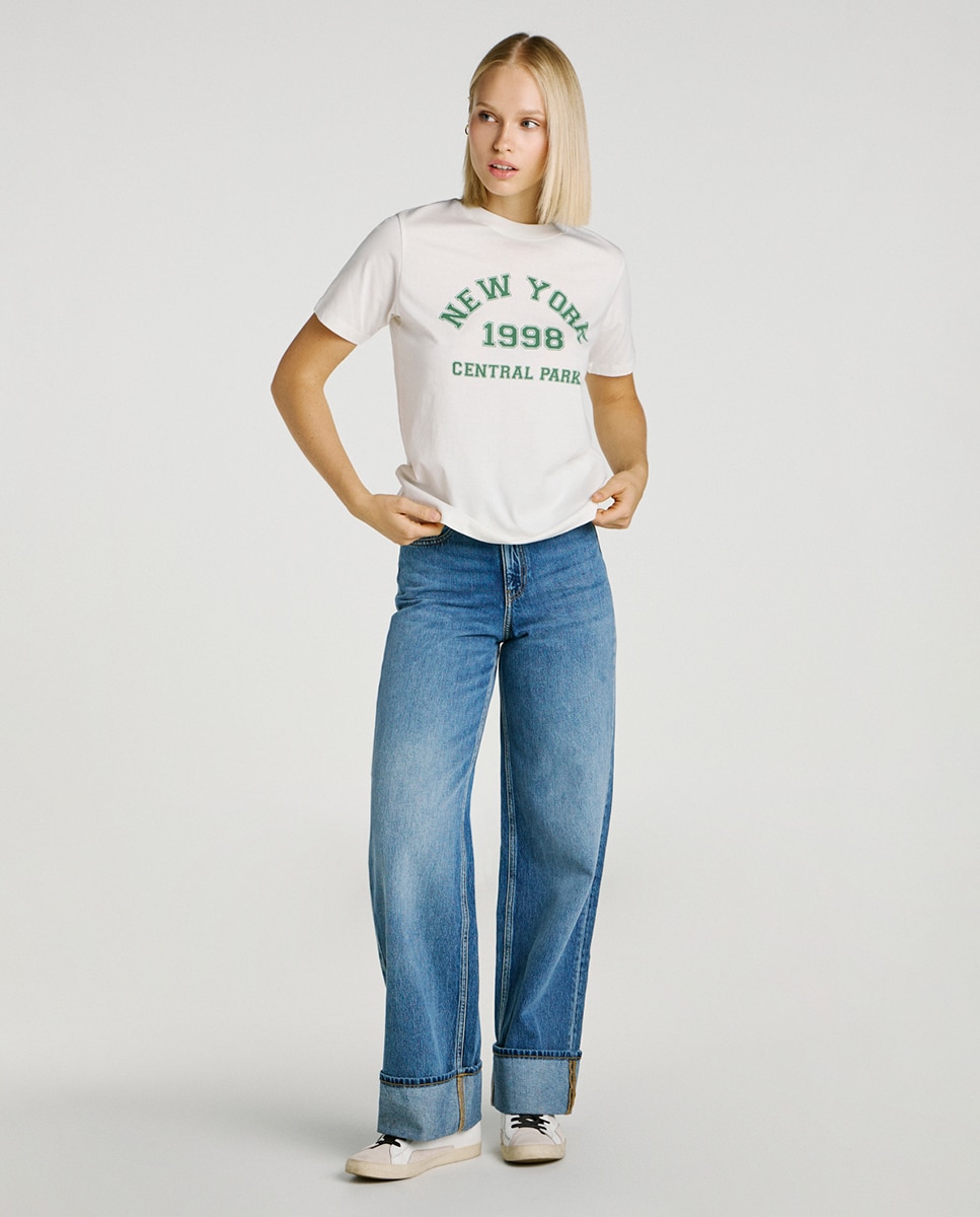 Jack & Jones - Vaquero de mujer wide leg.