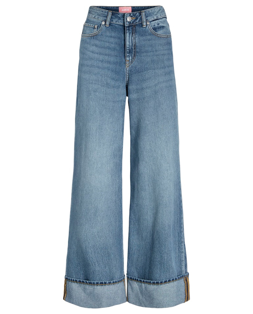 Jeans Wide Leg Azul-5