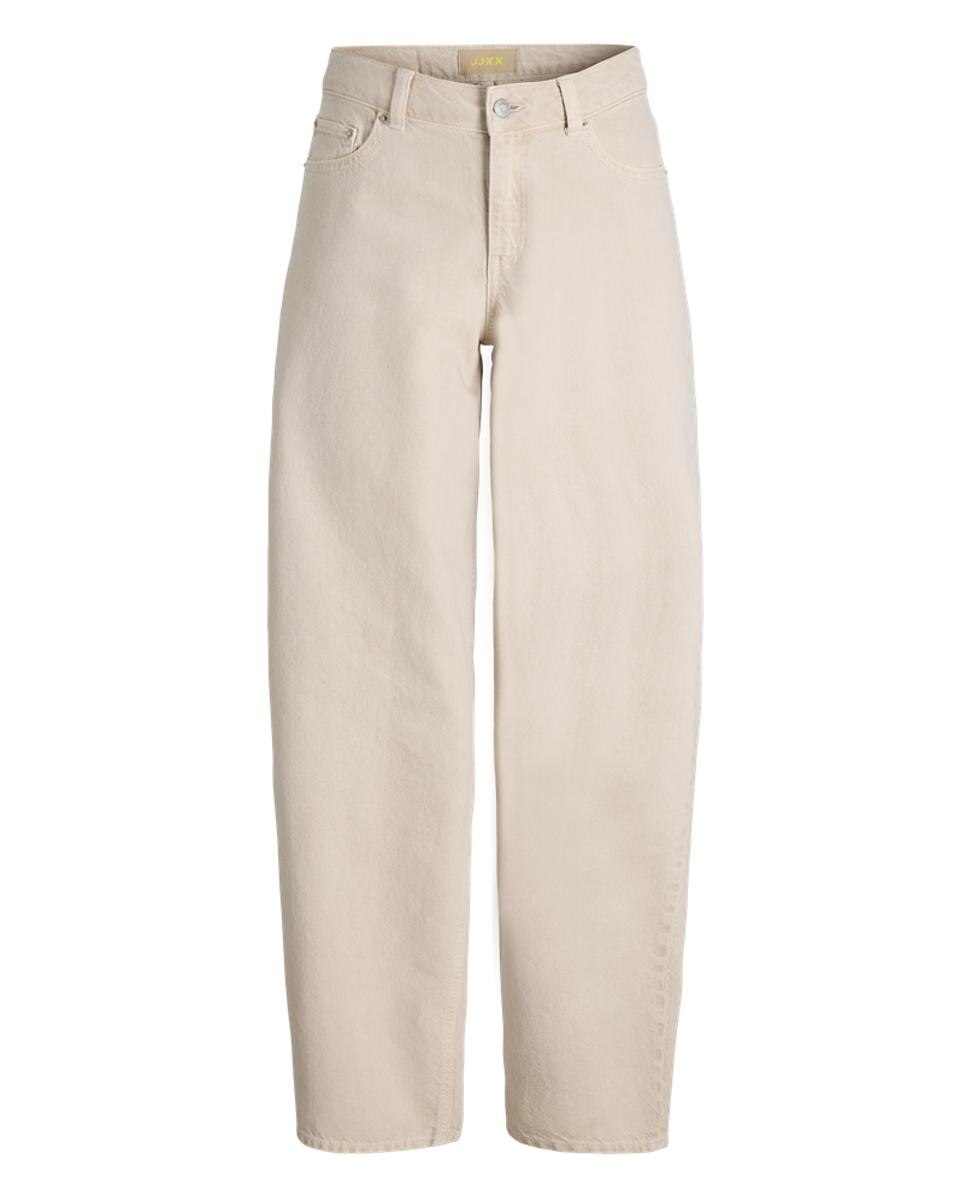 Jeans Barrel Fit Branco-5