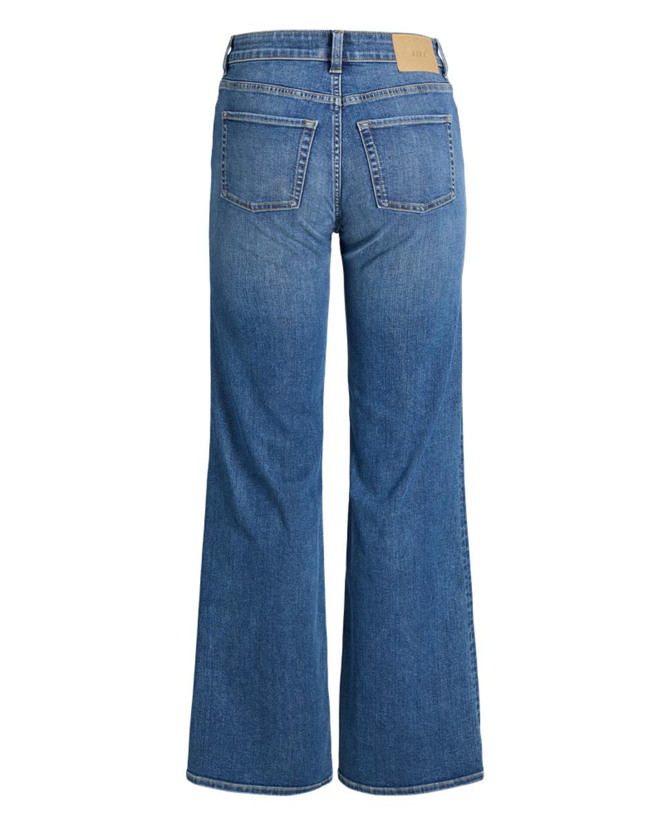Jeans Flare com Cintura Média Azul-6