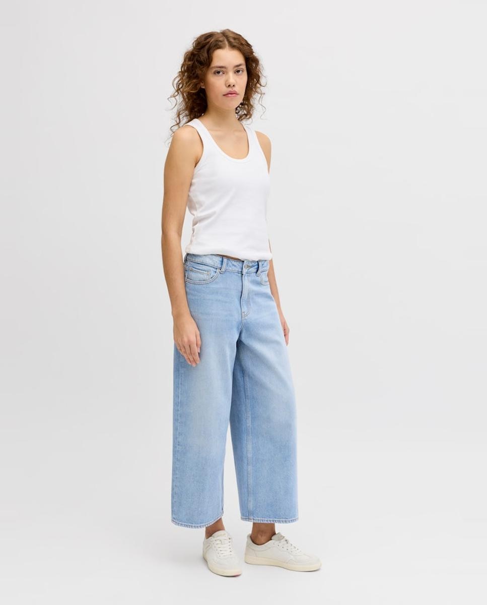 Jack &amp; Jones - Vaquero de mujer wide leg cropped.