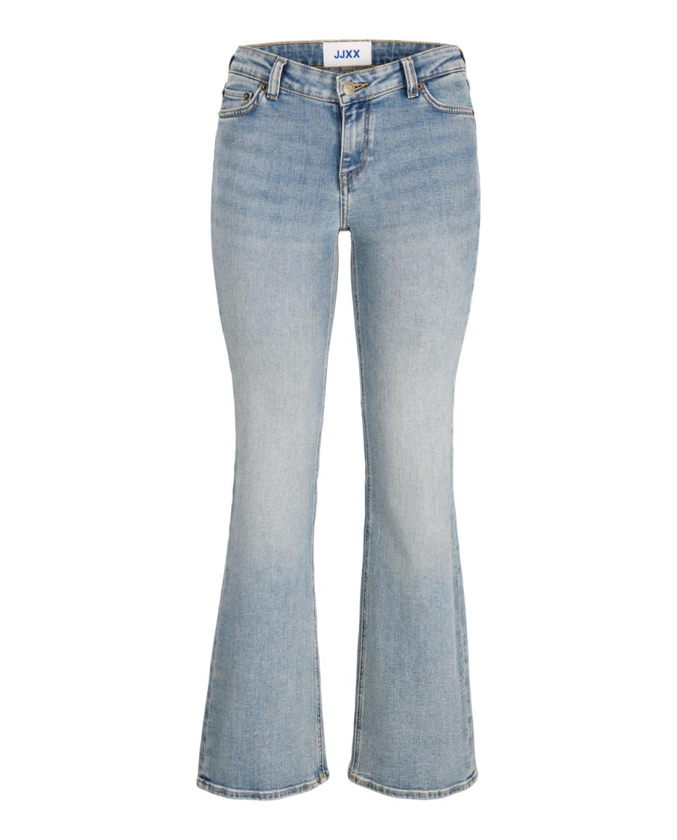 Jeans Bootcut de Cintura Baixa Azul-claro-6