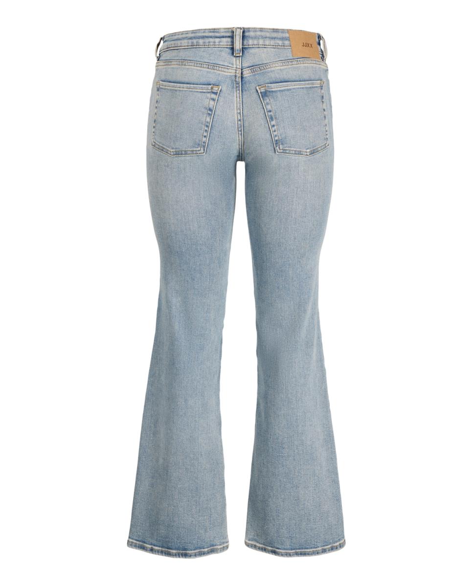 Jeans Bootcut de Cintura Baixa Azul-claro-7