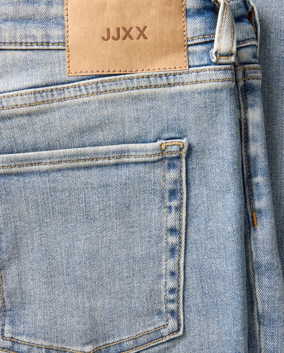Jeans Bootcut de Cintura Baixa Azul-claro-8
