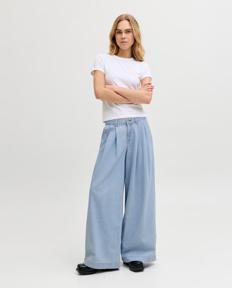 Imagem 0 de Jeans Extra Largas com Cintura Média