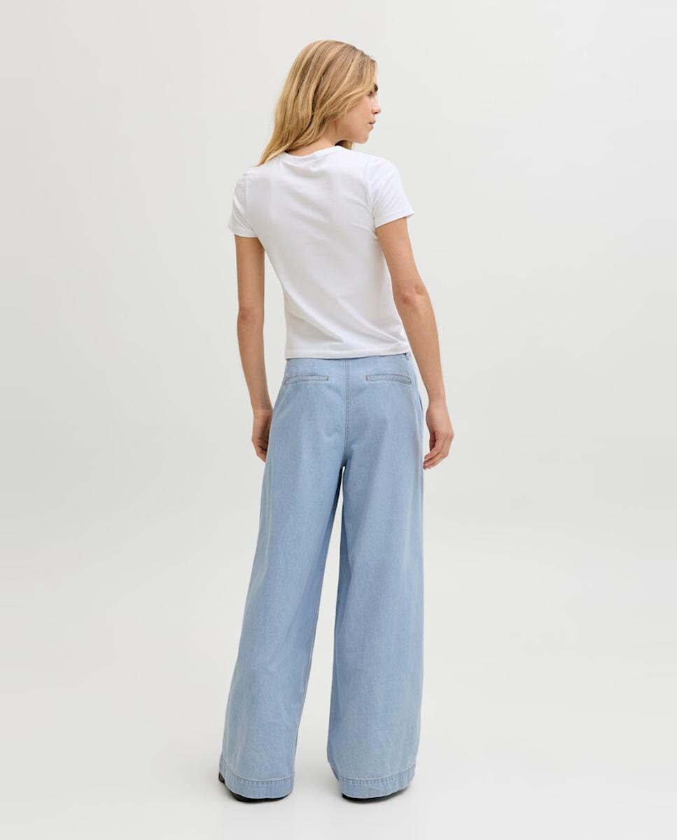 Jeans Extra Largas com Cintura Média Azul-claro-3