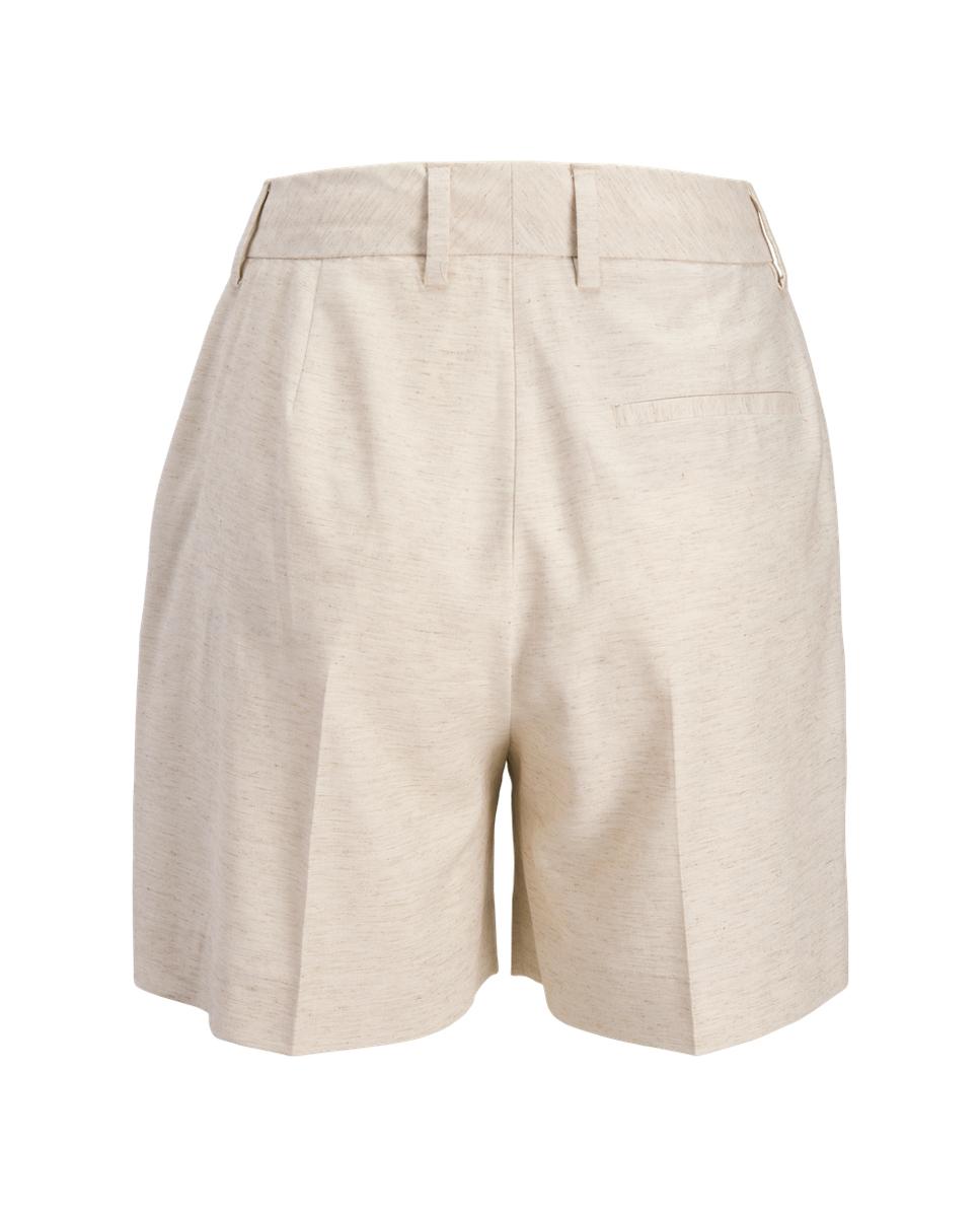 Calções de Ganga Loose Fit Bege-6
