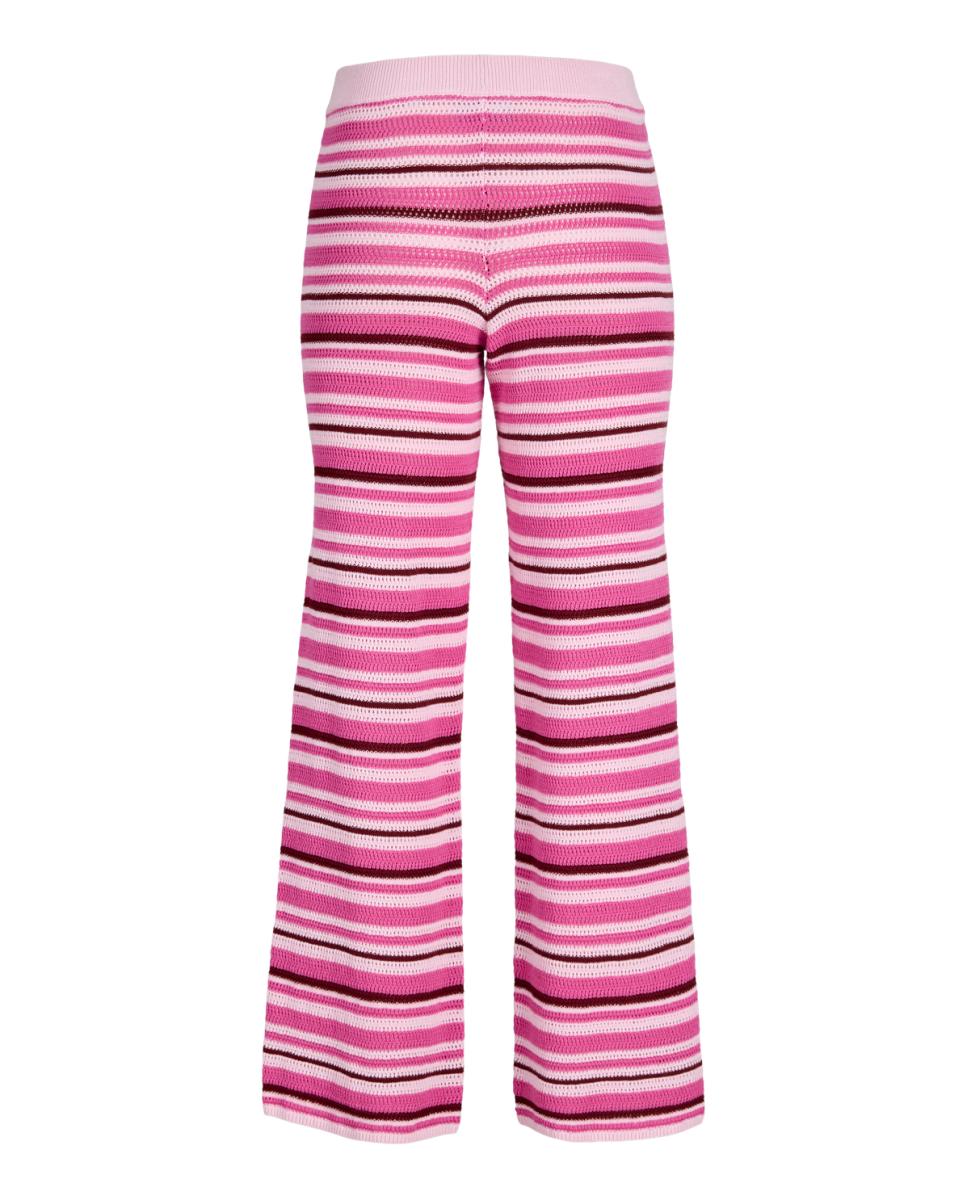 Calças de Malha Loose Fit Rosa-7