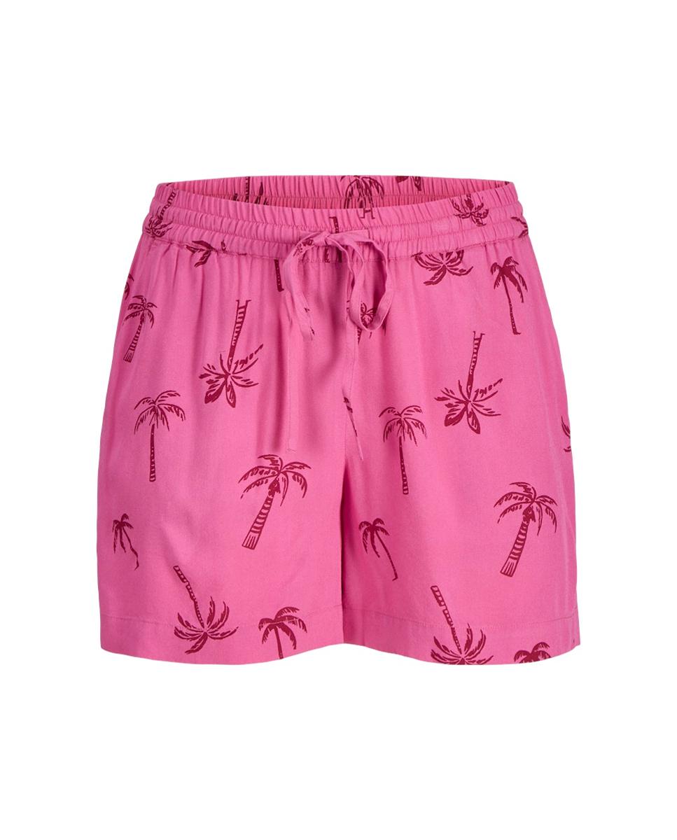 Calções estampados com cintura elástica Rosa-5