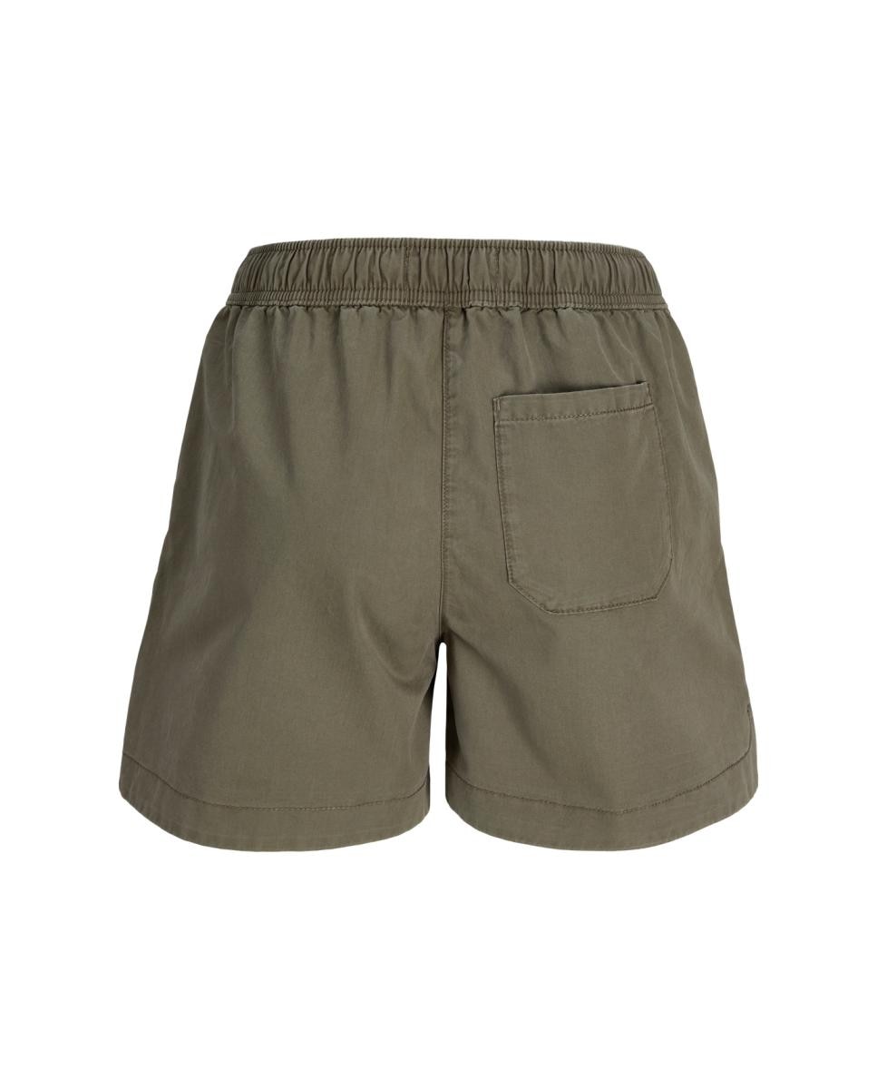Calções Tipo Jogger com Cintura Elástica Verde-6