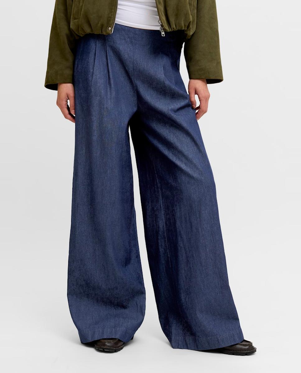 Jeans Fluidas Wide Leg Azul-marinho-2