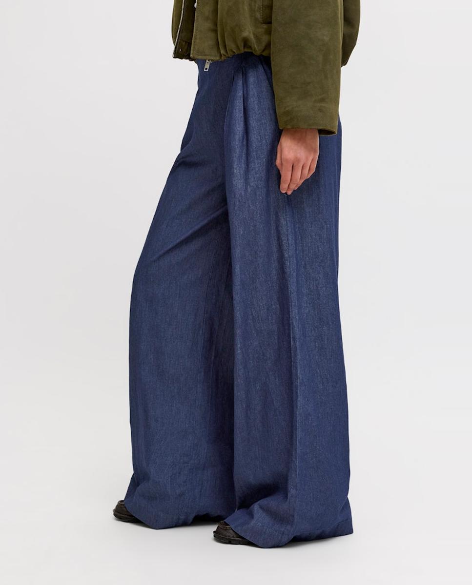 Jeans Fluidas Wide Leg Azul-marinho-3