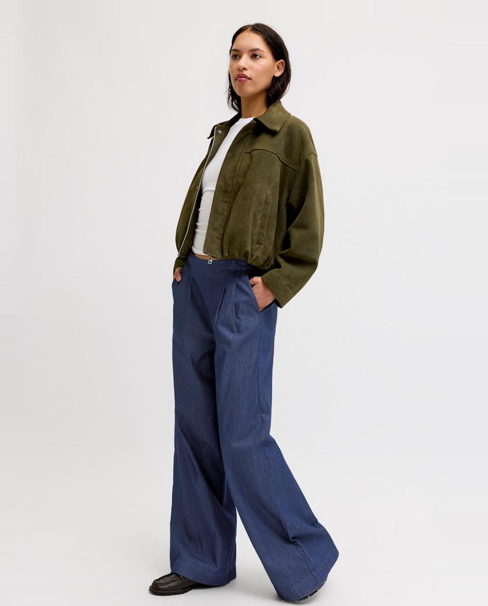 Jeans Fluidas Wide Leg Azul-marinho-5