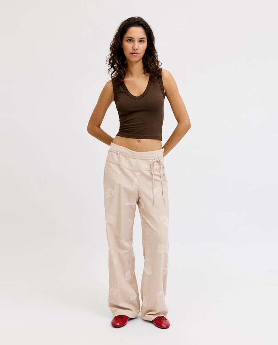 Jack &amp; Jones - Pantalón de mujer recto con cintura alta.