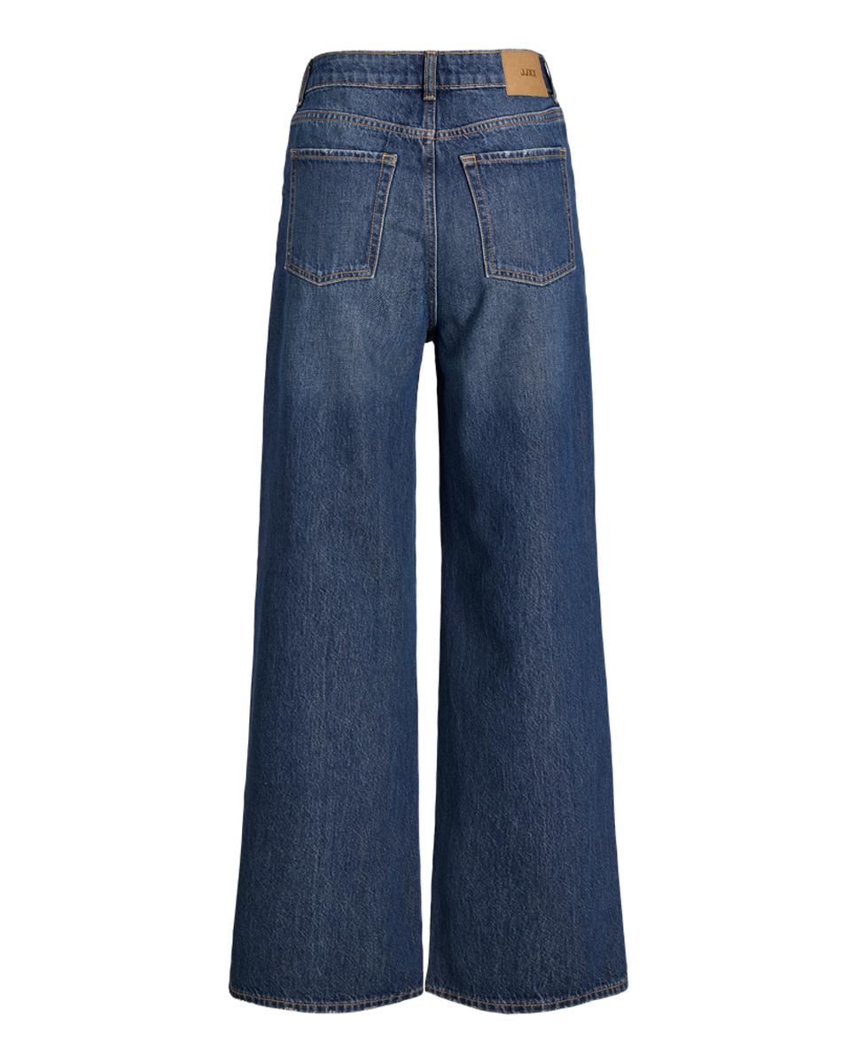 Jeans Tóquio largas com cintura subida Azul-7