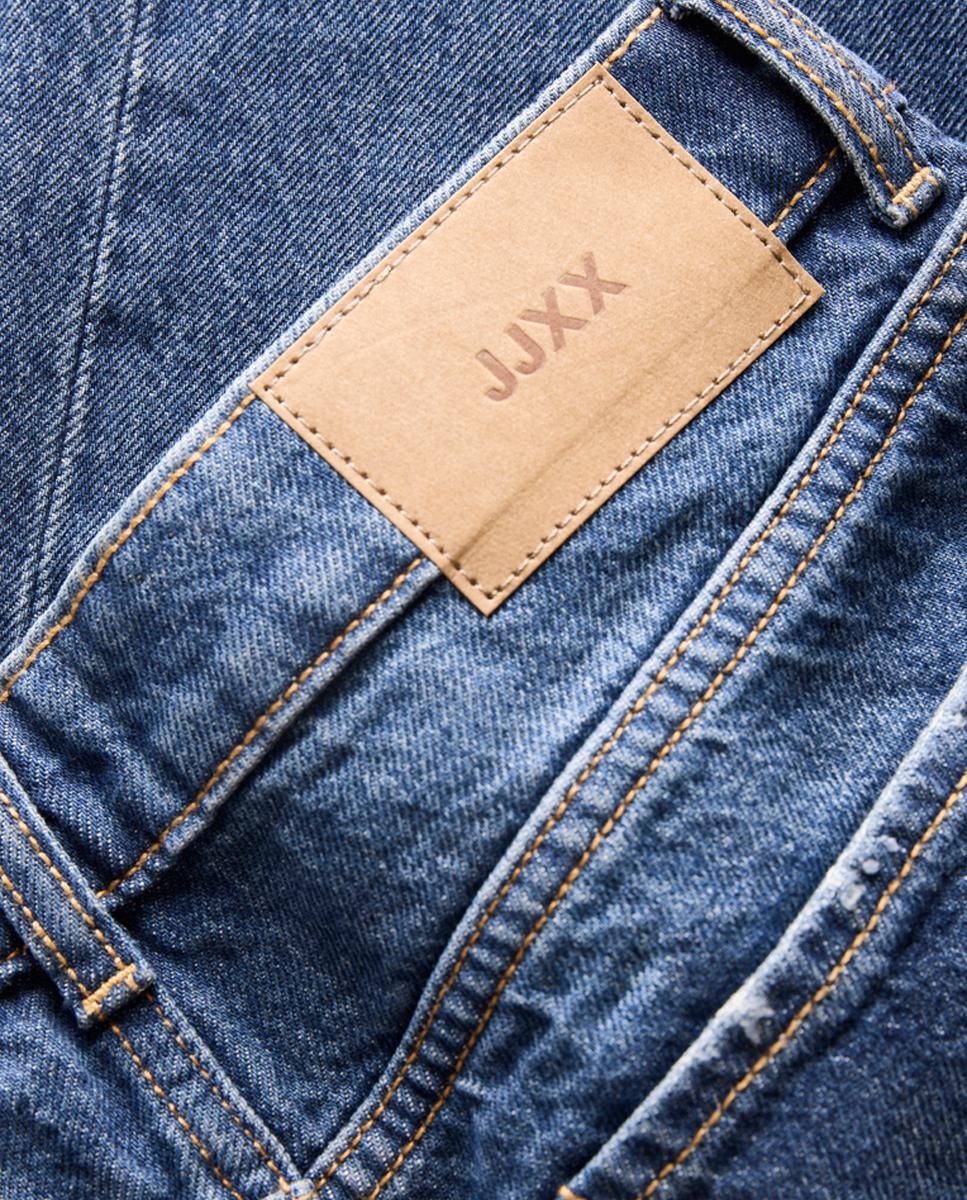 Jeans Tóquio largas com cintura subida Azul-9
